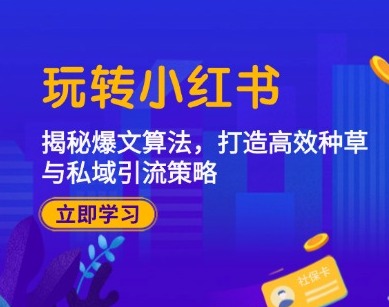 玩转小红书：揭秘爆文算法，打造高效种草与私域引流策略